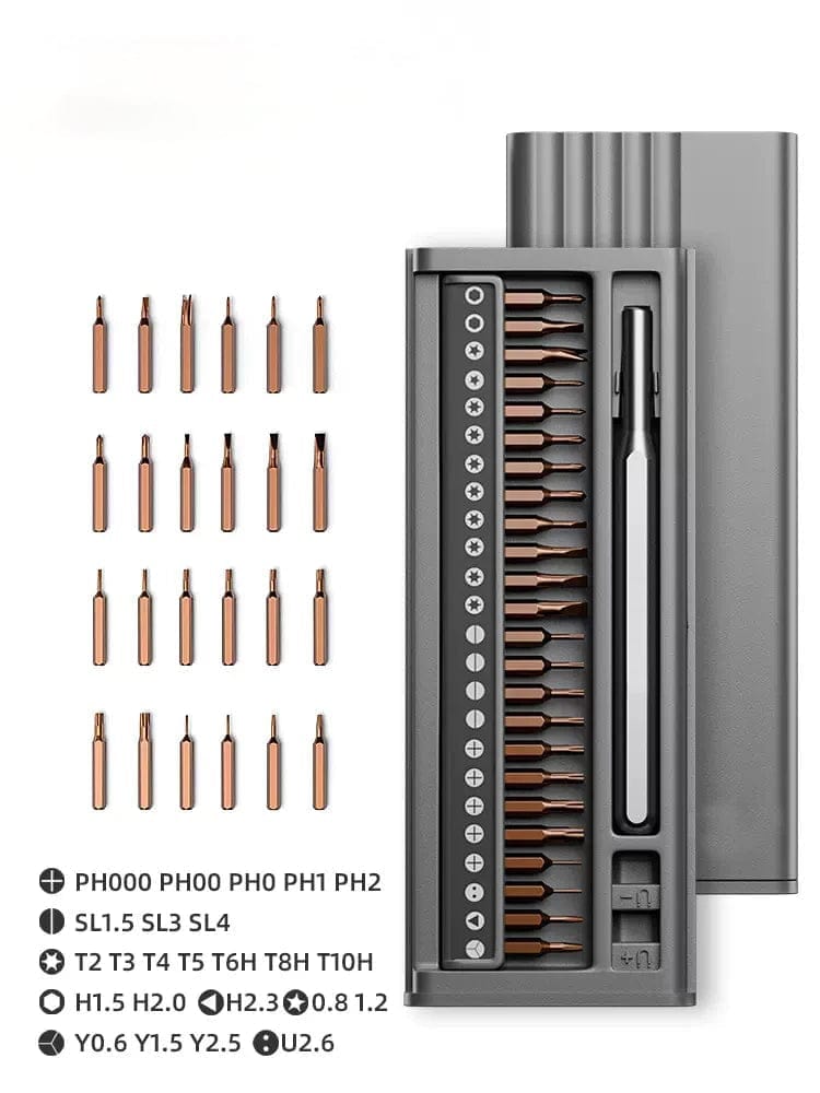 WooLeapStore 26 In 1 Precision Screwdriver Compact Box Magnetic Screwdriver Set