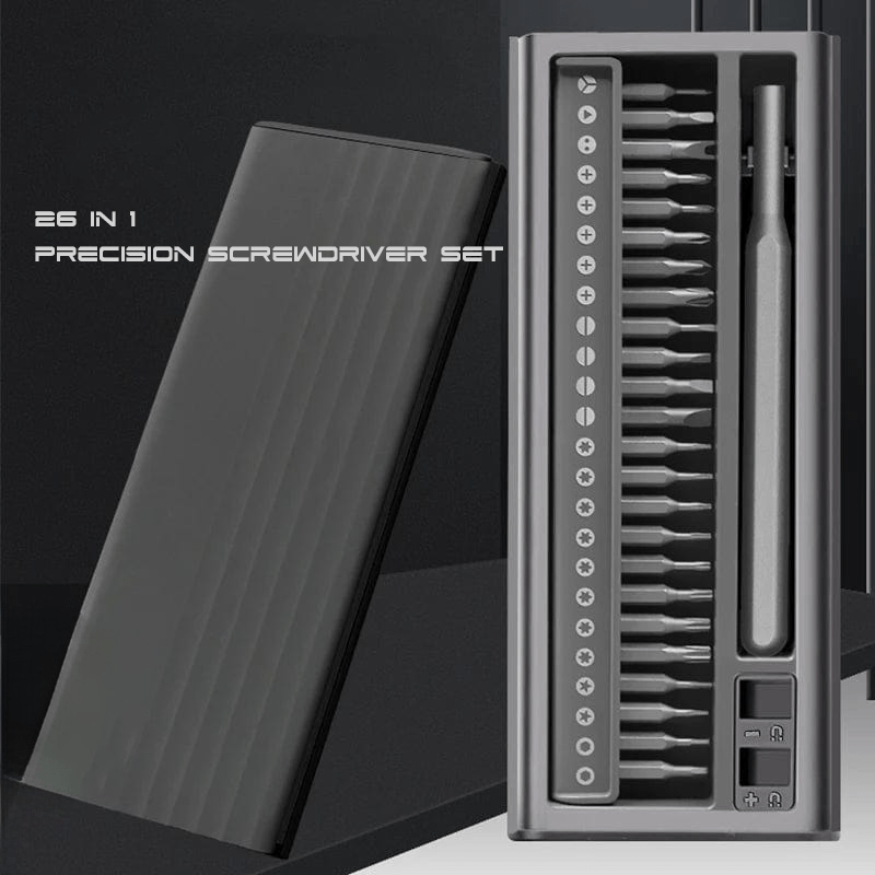 WooLeapStore 26 in 1 Precision Screwdriver Compact Box Magnetic Screwdriver Set