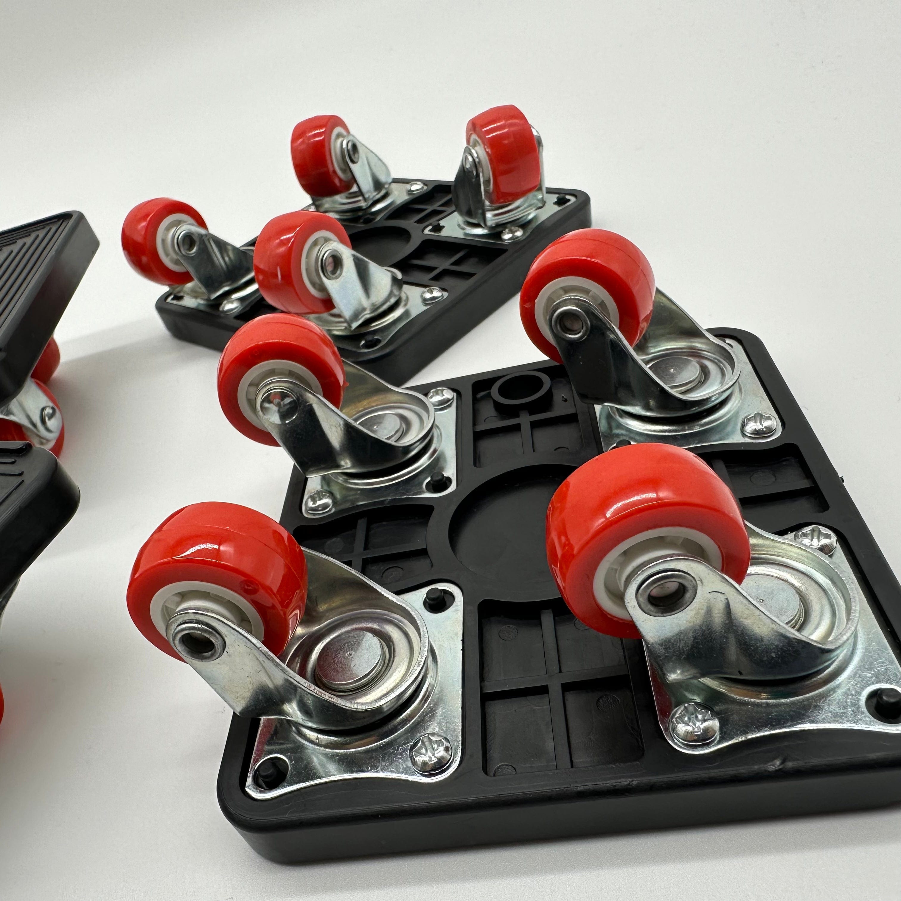 WooLeapStore Black 5Pcs Set Heavy Duty Furniture Lifter 400KG Furniture Moving Transport Roller Set Lifter Roller Wheel