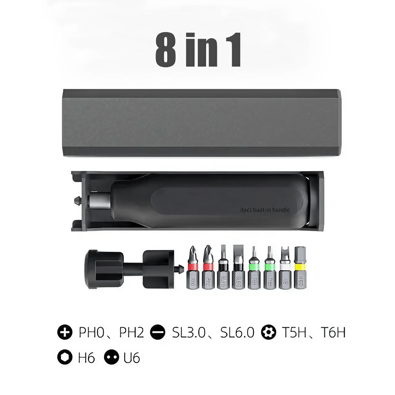 WooLeapStore Precision Screwdriver Compact Box Magnetic Multi Driver Bits Set