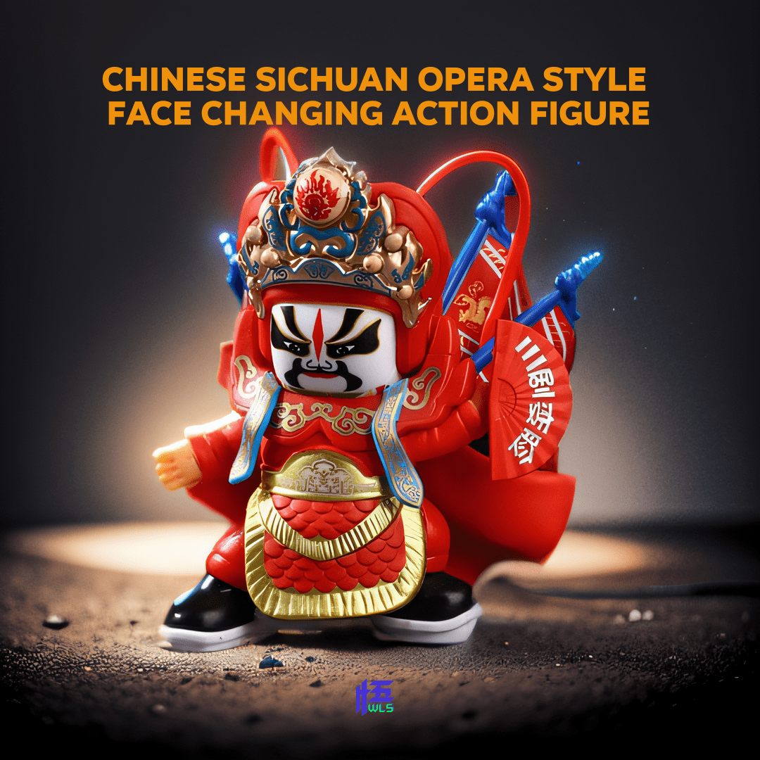 WooLeapStore Sichuan Opera Face Changing Action Figure Chinese Style Fortune Gift