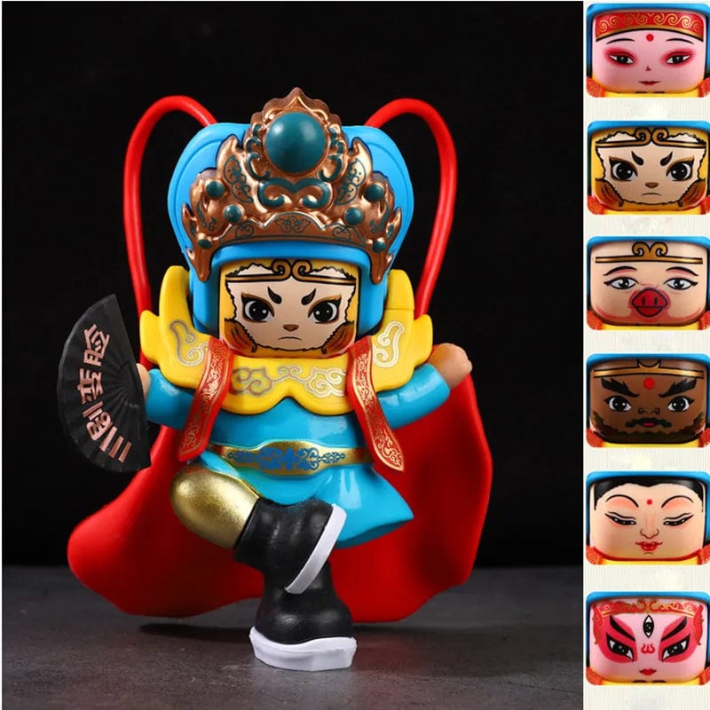 WooLeapStore 6 / China Sichuan opera face China Chinese Style Fortune Face Change Crafts Ornament Landscape Home Decor Accessories Gifts