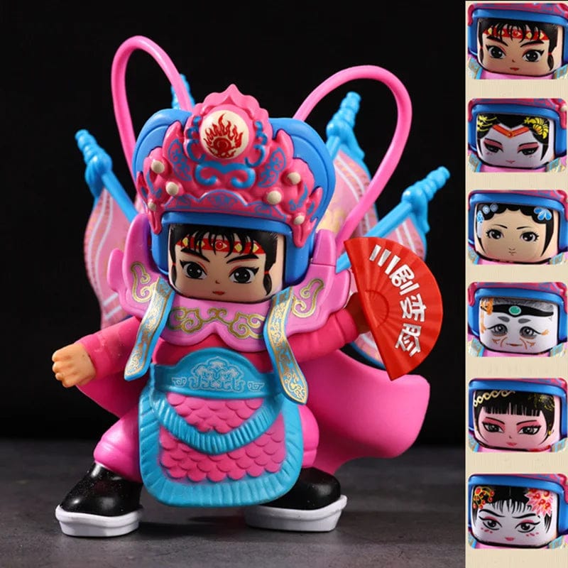 WooLeapStore 3 / China Sichuan opera face China Chinese Style Fortune Face Change Crafts Ornament Landscape Home Decor Accessories Gifts
