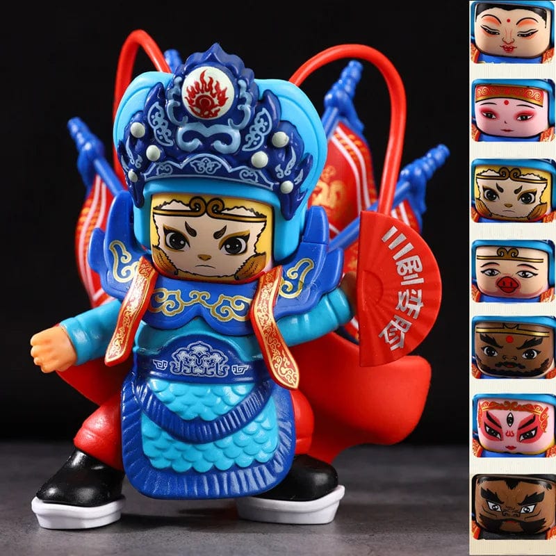 WooLeapStore 2 / China Sichuan opera face China Chinese Style Fortune Face Change Crafts Ornament Landscape Home Decor Accessories Gifts