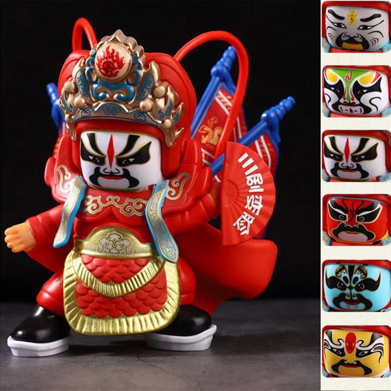 WooLeapStore Sichuan opera face China Chinese Style Fortune Face Change Crafts Ornament Landscape Home Decor Accessories Gifts