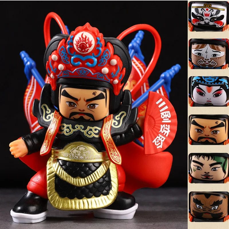WooLeapStore 4 / China Sichuan opera face China Chinese Style Fortune Face Change Crafts Ornament Landscape Home Decor Accessories Gifts