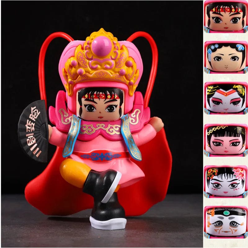WooLeapStore 7 / China Sichuan opera face China Chinese Style Fortune Face Change Crafts Ornament Landscape Home Decor Accessories Gifts