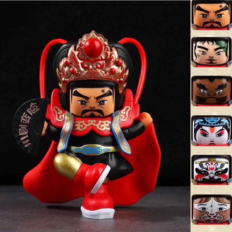 WooLeapStore 8 / China Sichuan opera face China Chinese Style Fortune Face Change Crafts Ornament Landscape Home Decor Accessories Gifts